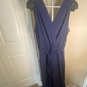 Navy Wide Leg Jumpsuit